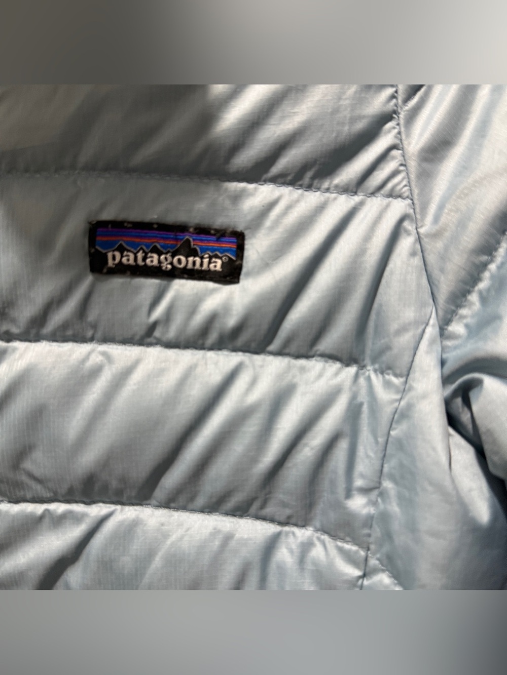 Patagonia Kids Light Blue Puffer Jacket - Picture 3 of 8